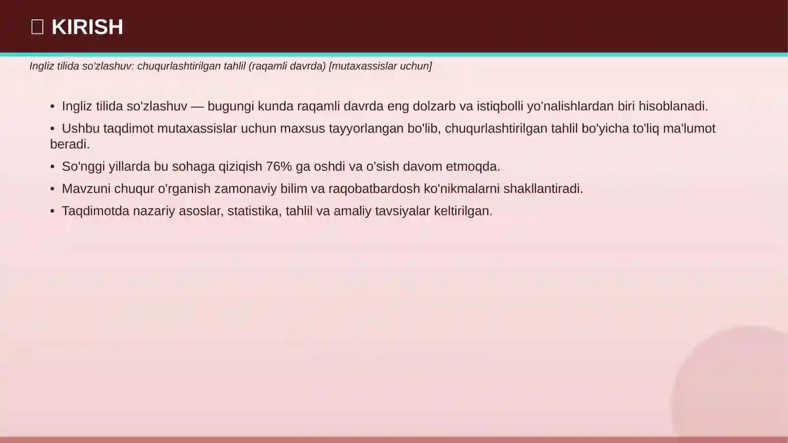INGLIZ TILIDA SO'ZLASHUV 3