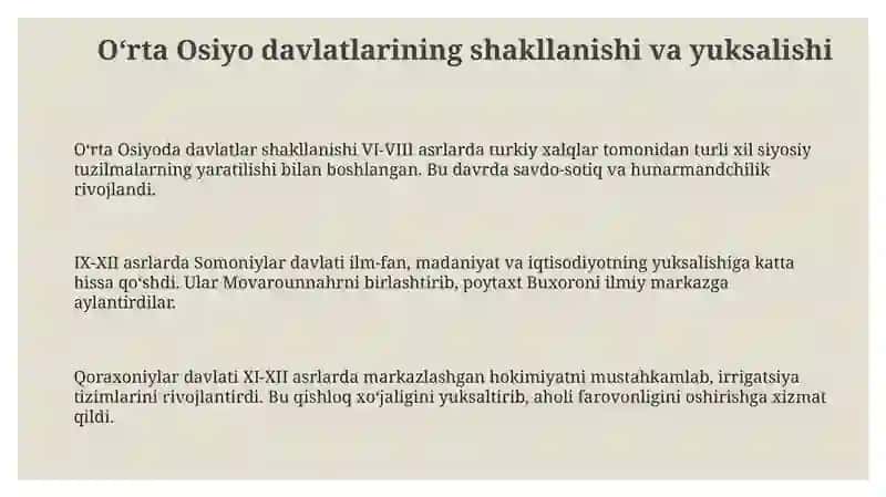 Songi orta asrlar davlatlari taraqiyoti va tanazzuli sabablari 3