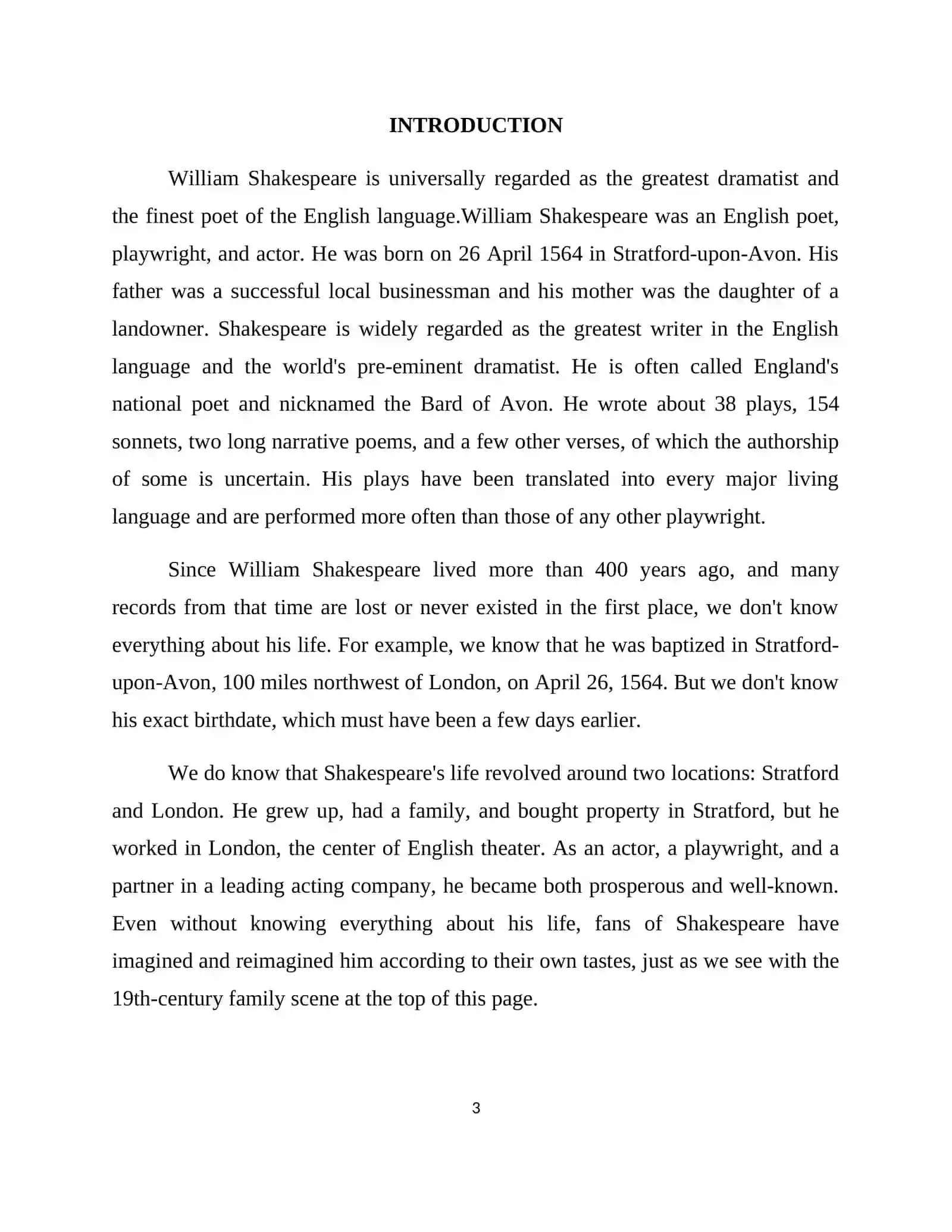 Shakespeare’s Sonnets Course 3