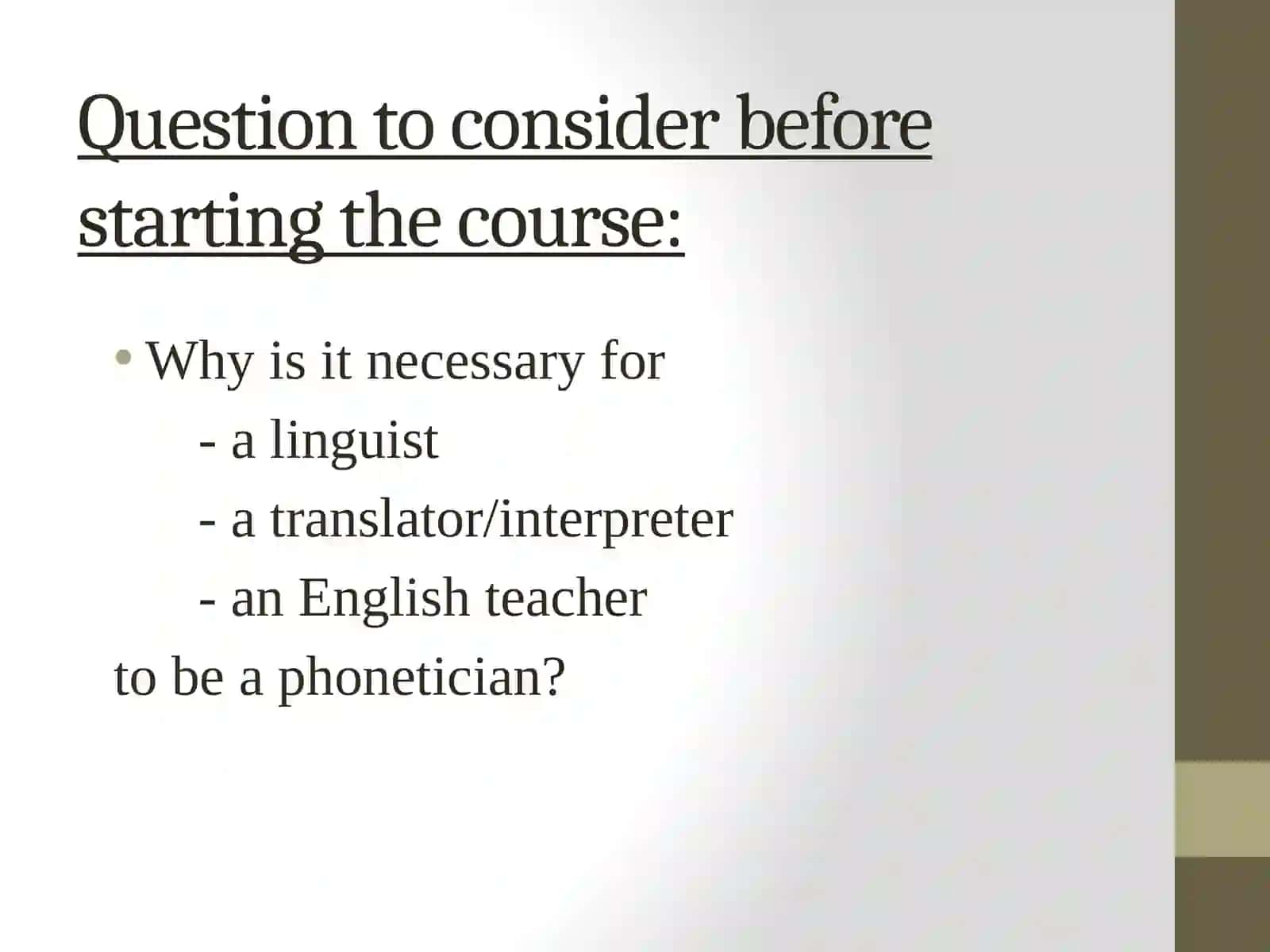 Phonetics Lectures 3