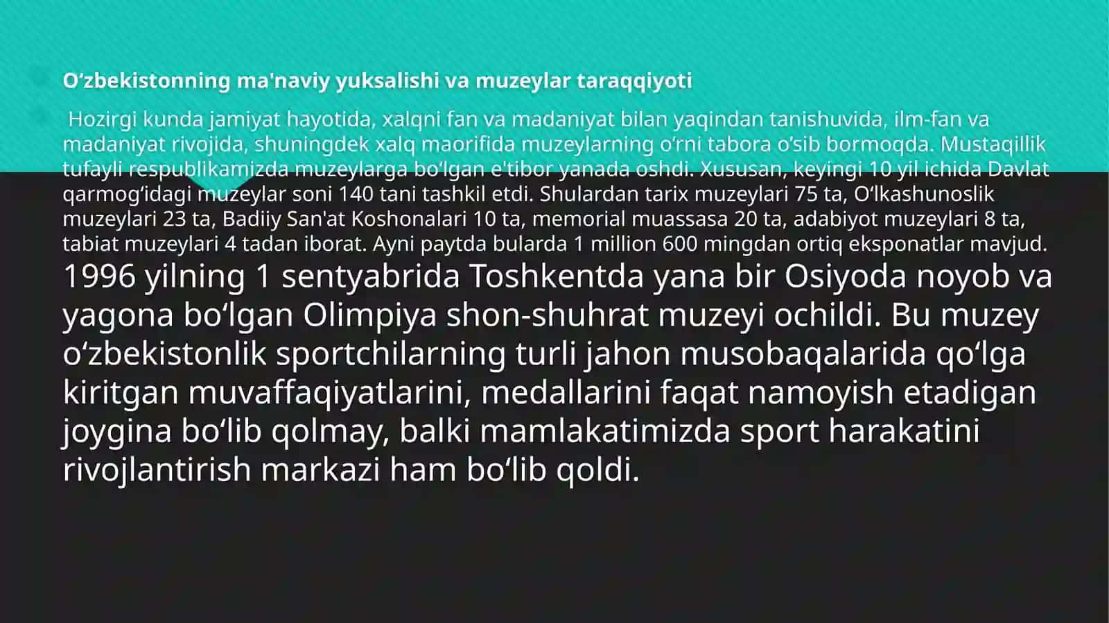 Muzeylarning milliy o’zlikni anglashdagi ro’li 3