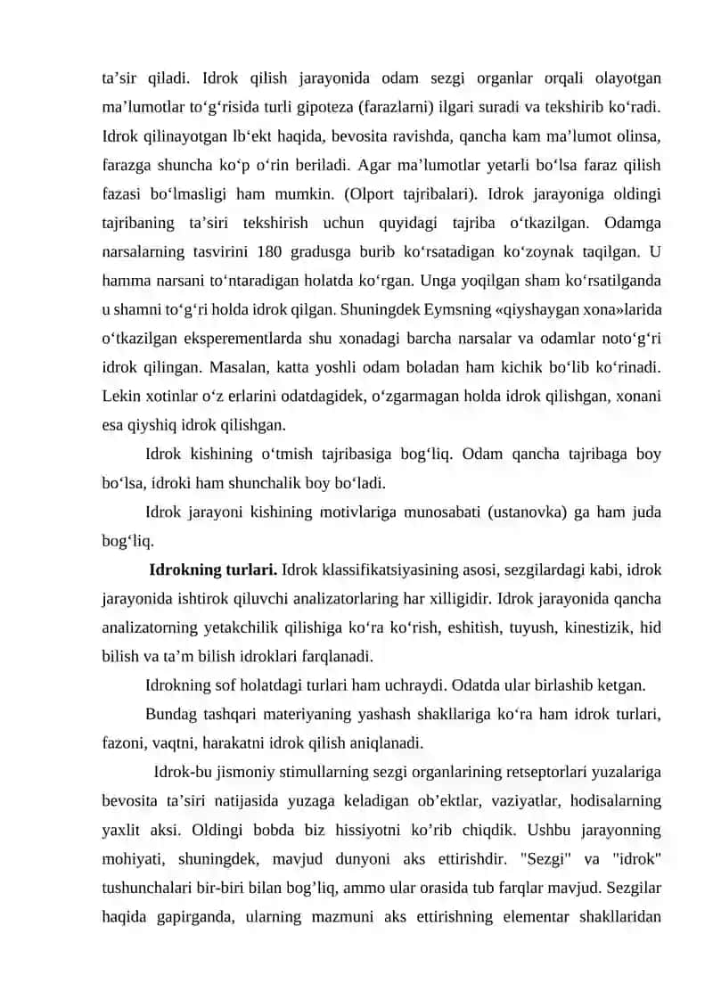 Idrok Haqida Tushuncha 3