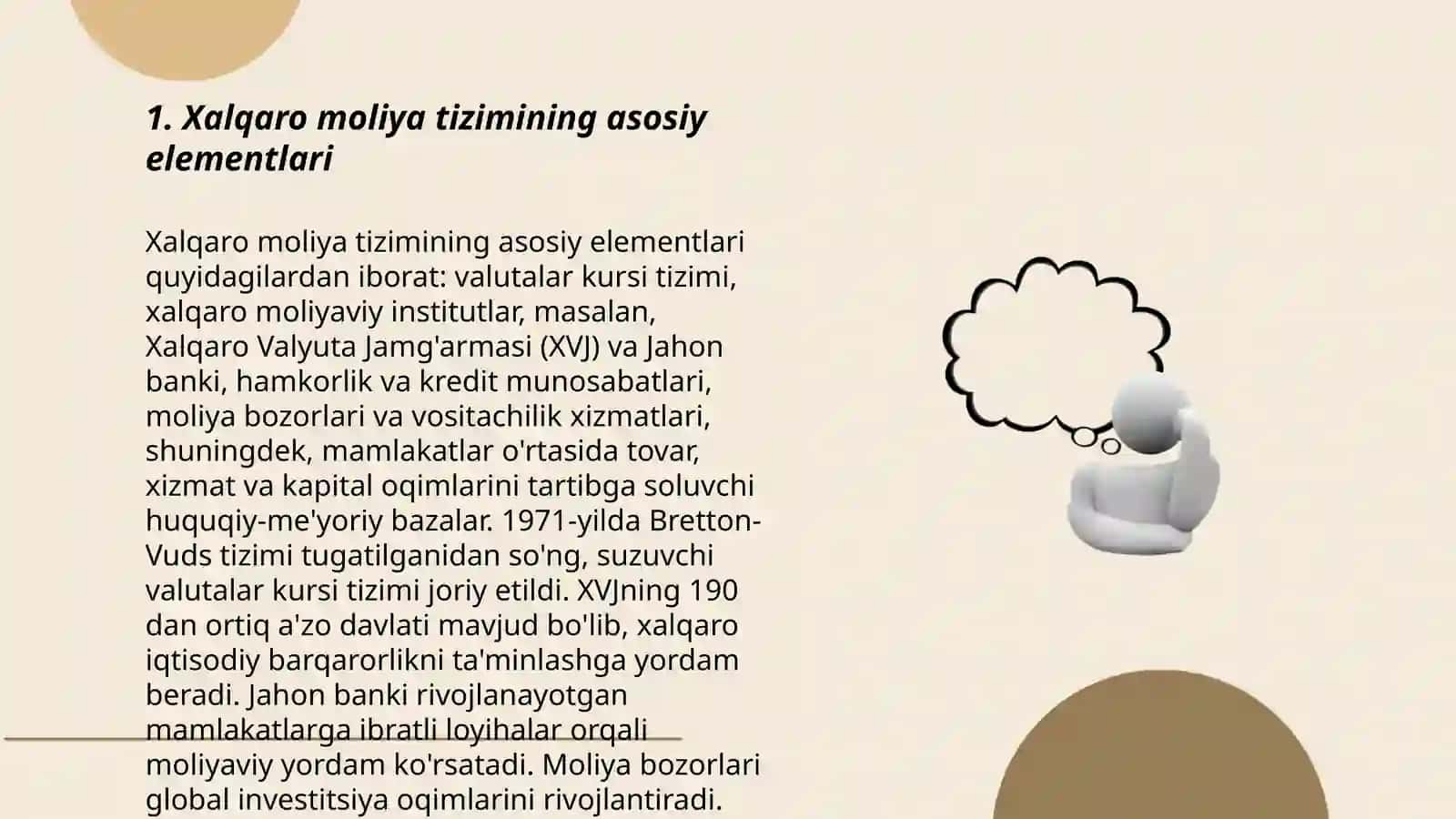 Xalqaro moliya tizimi 3