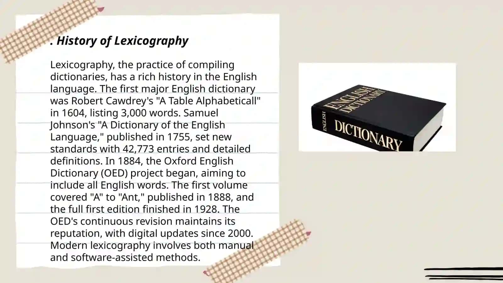 Fundamentals of English Lexicography 3