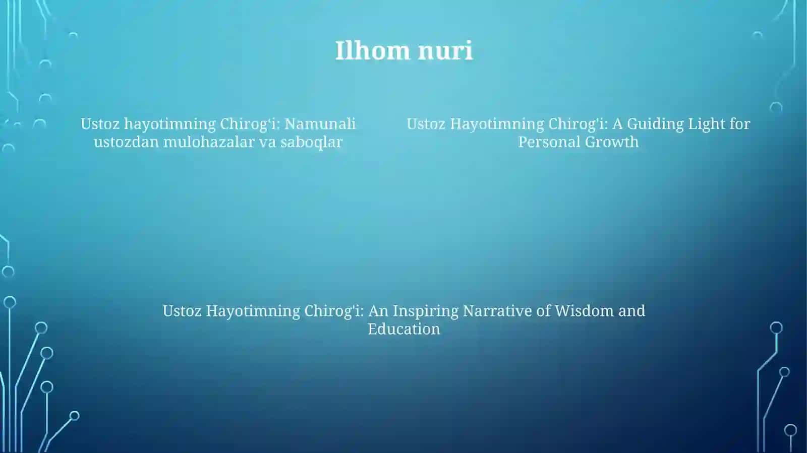 UstozimHayotimChirog'I 3