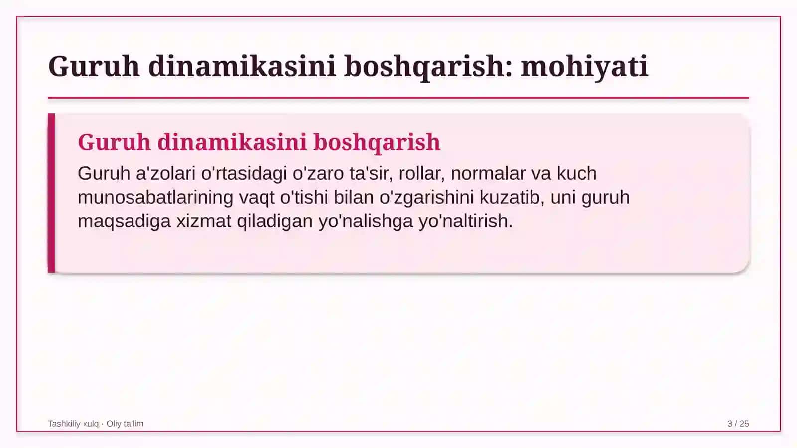 Ko'mir sanoatida guruh dinamikasini boshqarish 3
