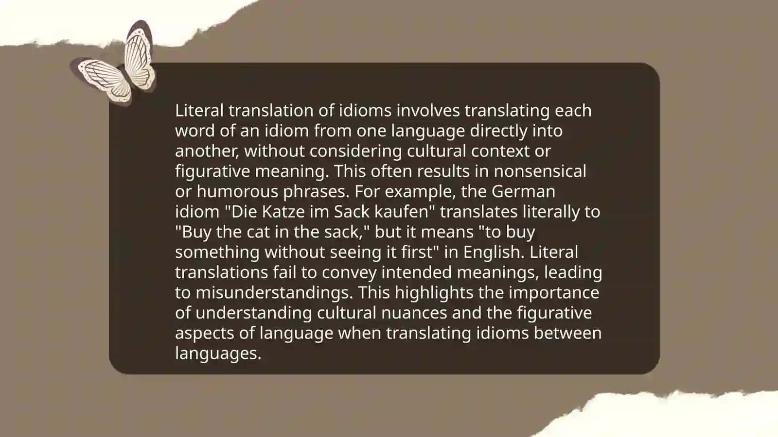 Ways of translating idioms 3