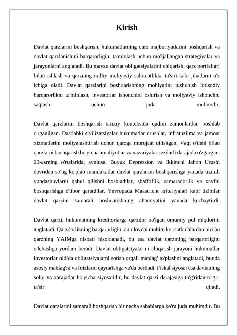 Davlat qarzlarini boshqarish 3