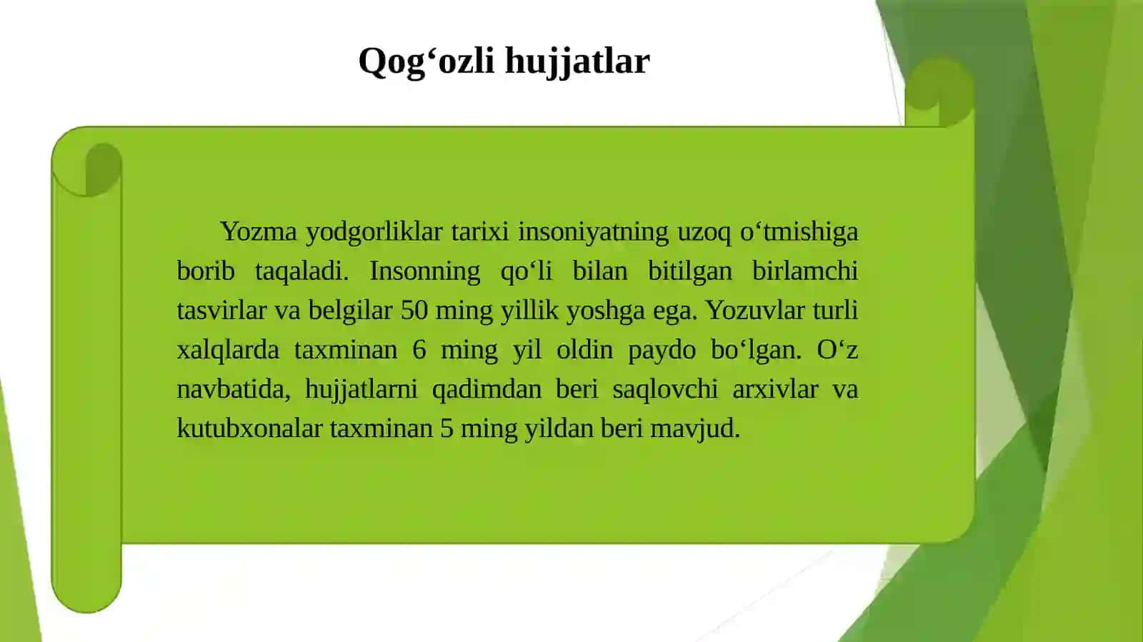 Qog‘ozga yozilgan hujjatlar 3