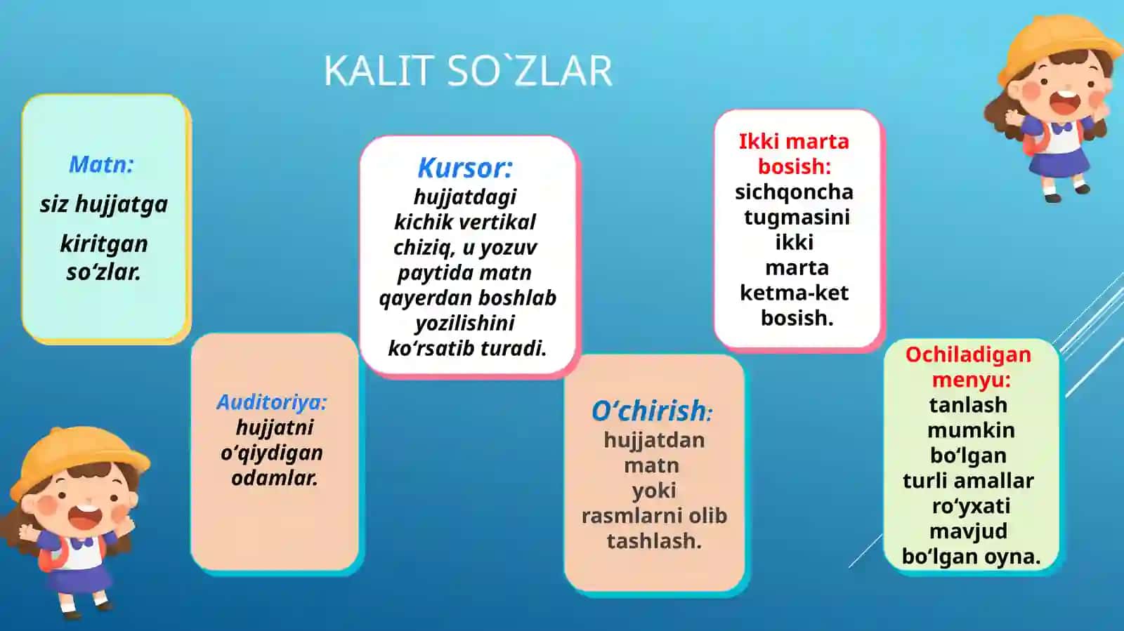 Matn qoʻshish, oʻzgartirish va koʻchirish 3