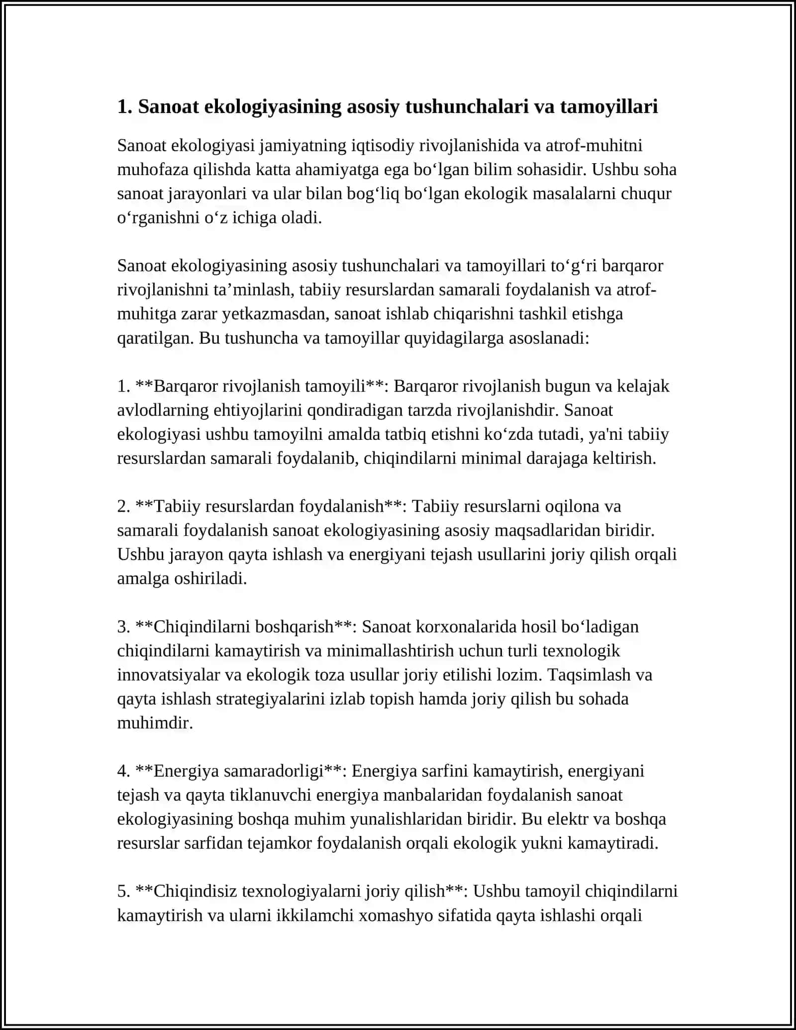 Sanoat Ekologiyasi 3