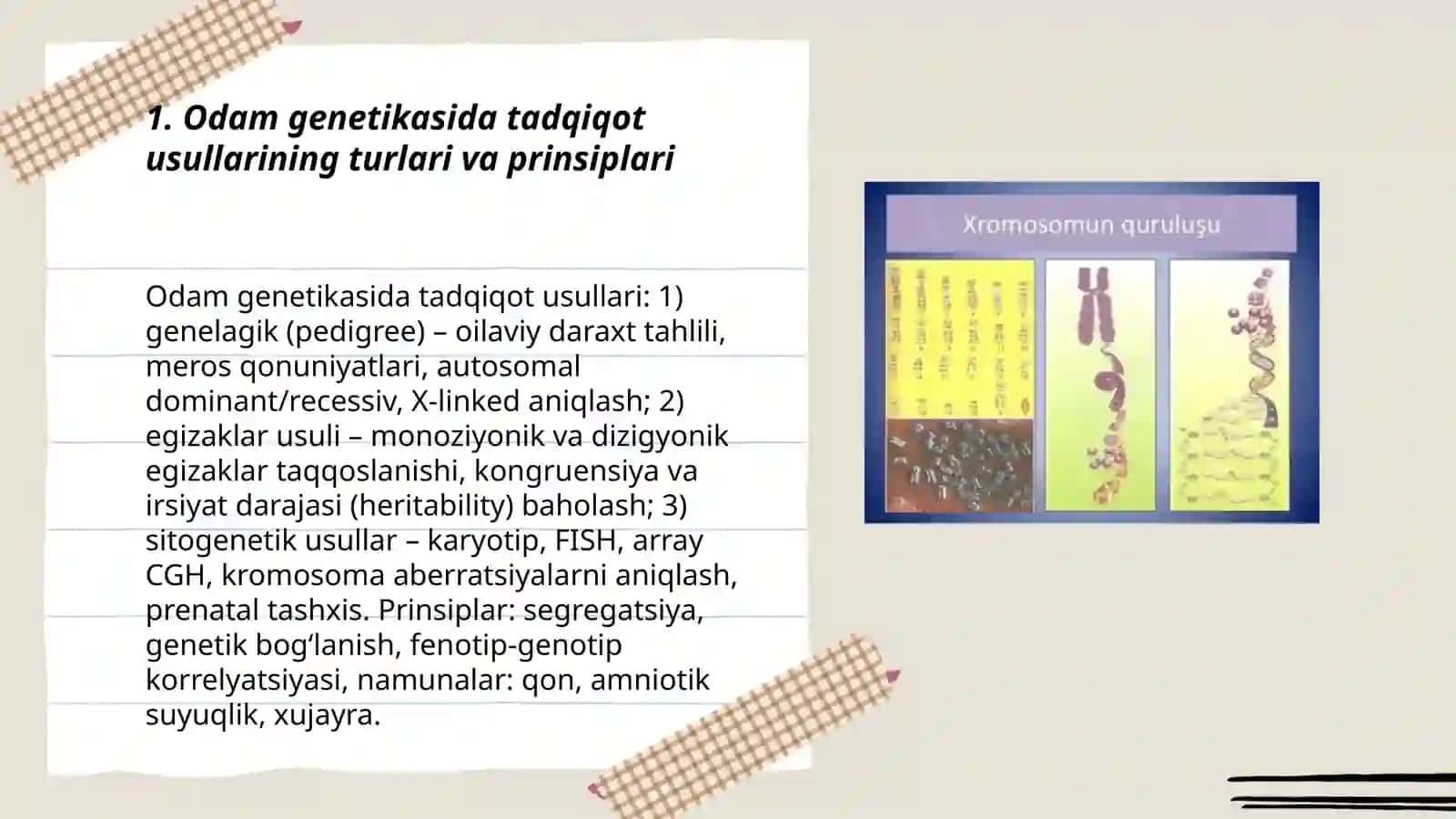 Odik genetikasini oʻrganish usullari 3