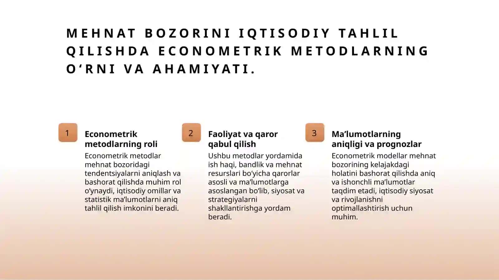 MEHNAT BOZORINI EKONOMETRIK MODELLASHTIRISH 3