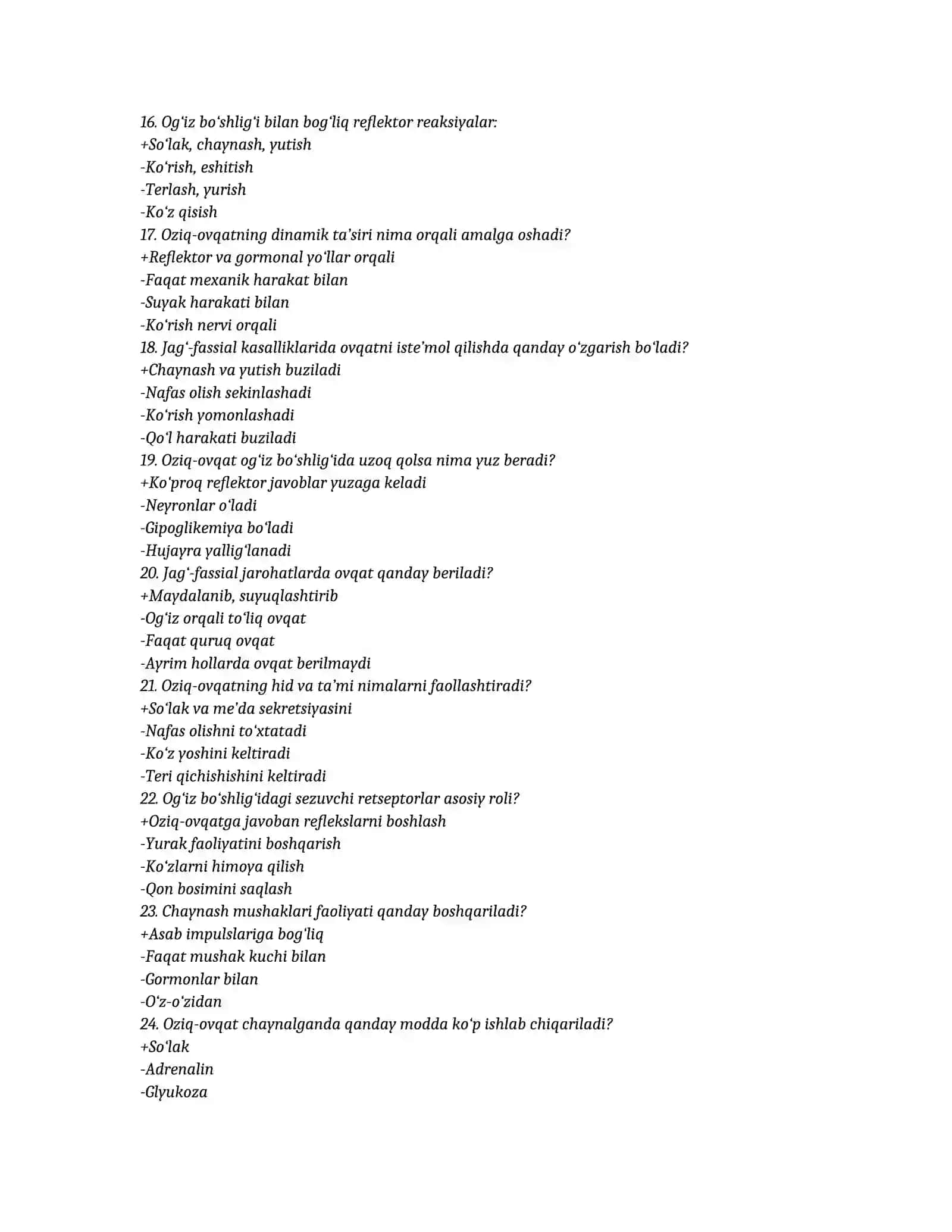 Og‘iz bo‘shlig‘i retseptorlari 3