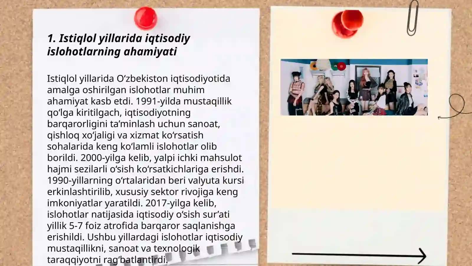 Sovet ittifoqidan keyin O'zbekistondagi iqtisodiy islohotlar, bozor iqtisodiyotiga o'tish va xususiylashtirish 3