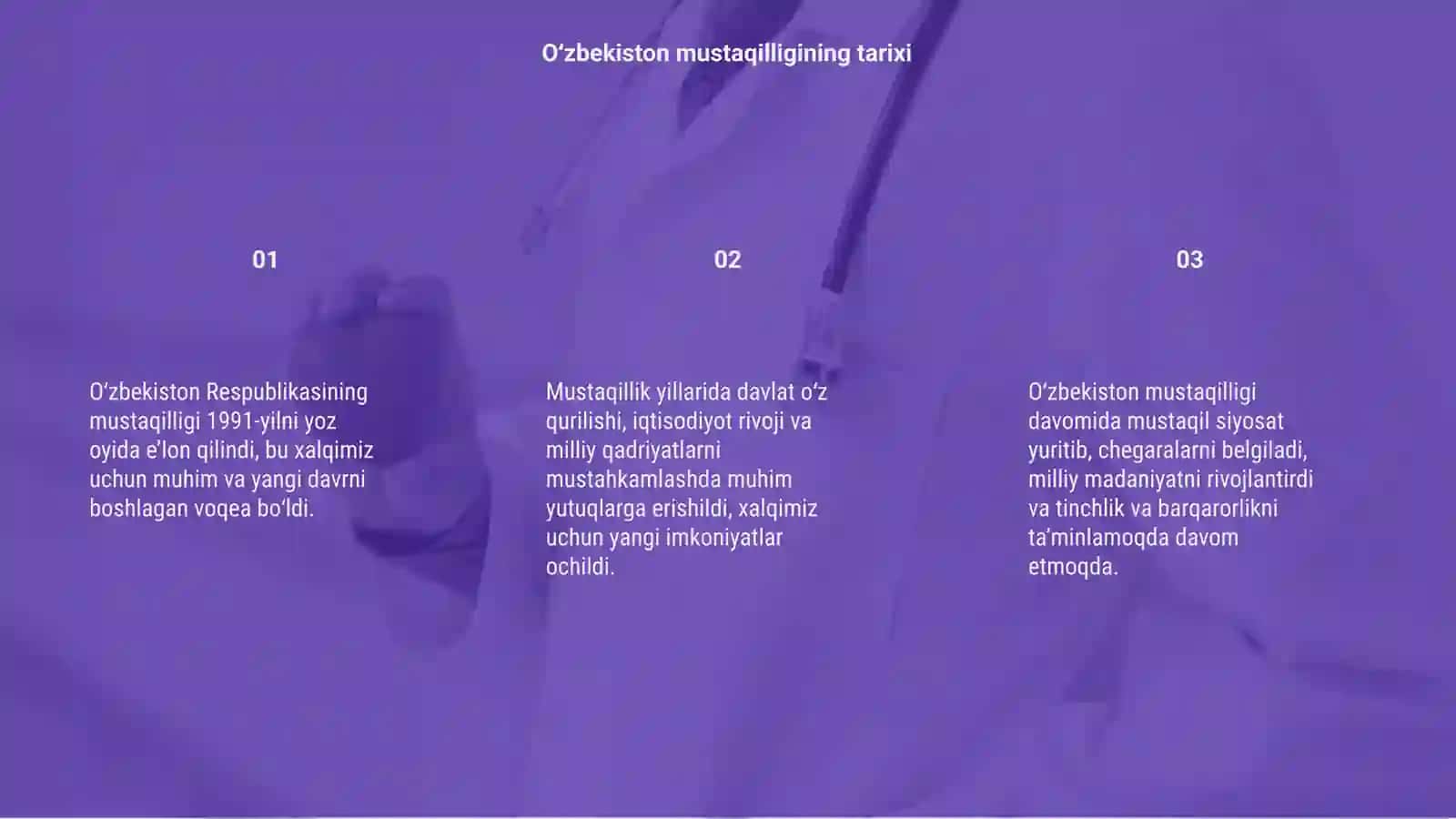 Oʻzbekiston respublikasi mustaqilligi haqida 3