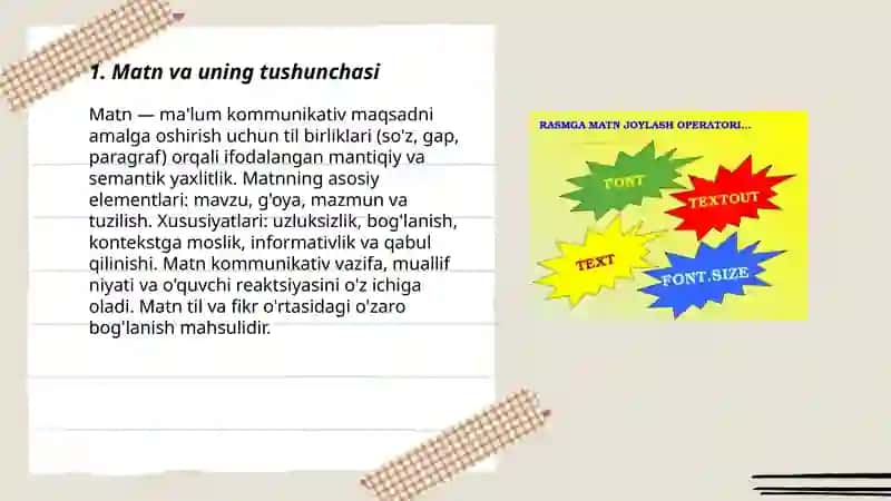 Matn va uning turlari 3