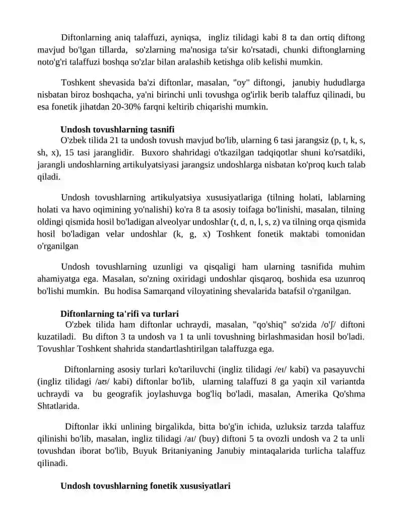 Undosh tovushlar talaffuzi 3
