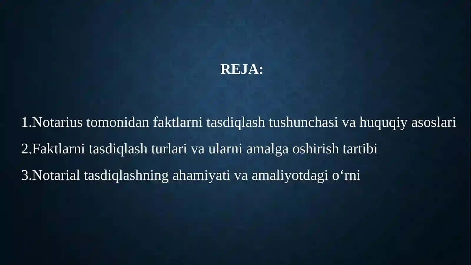 NOTARUS TOMONIDAN FAKTLARNI TASDIQLASH 3