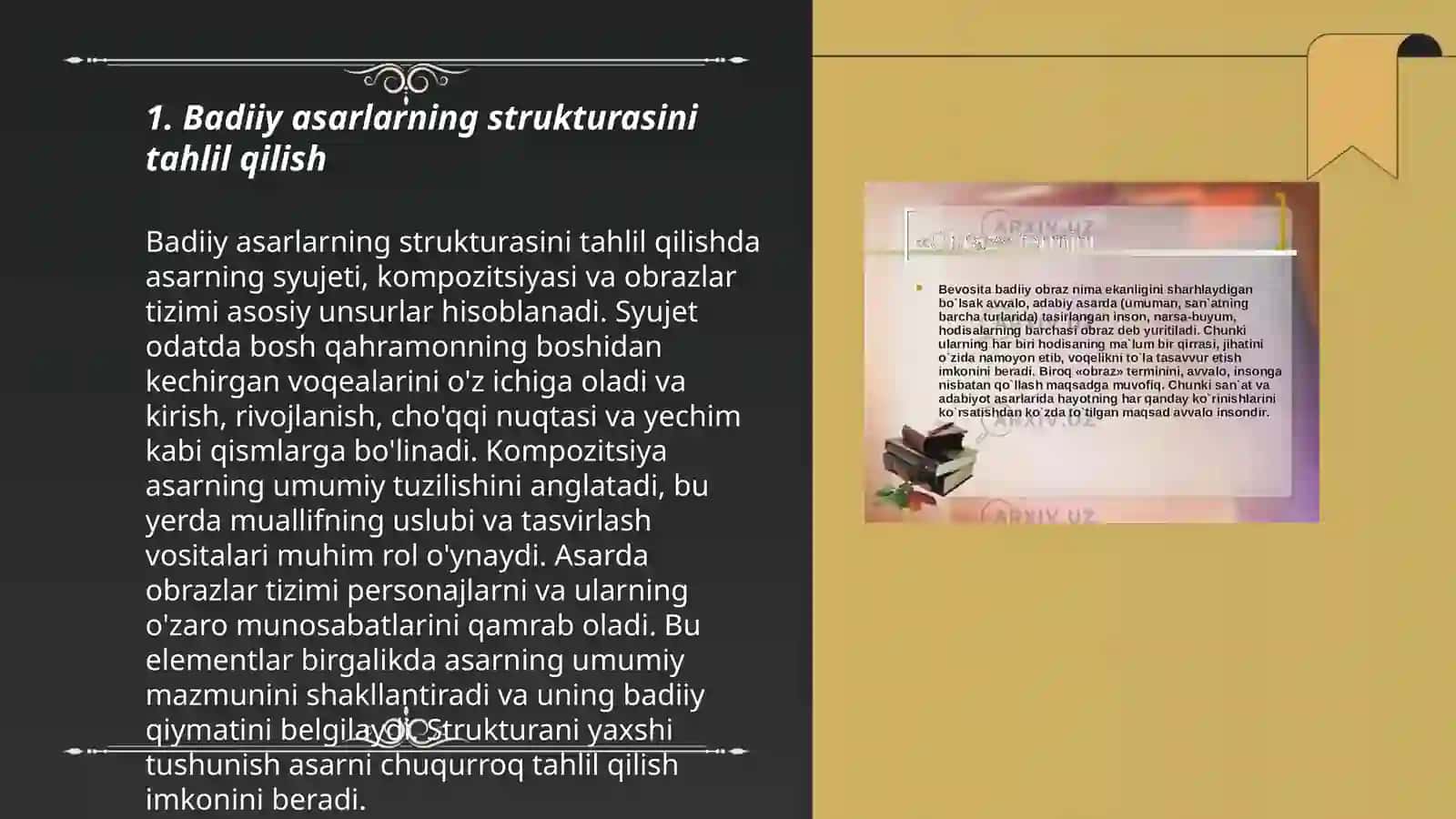Badiiy asarlarni oʻrganishda oʻquv tahlilidan foydalanish 3