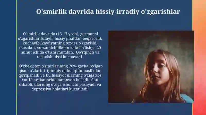 O'smirlik davrining psixologik xususiyatlari 3
