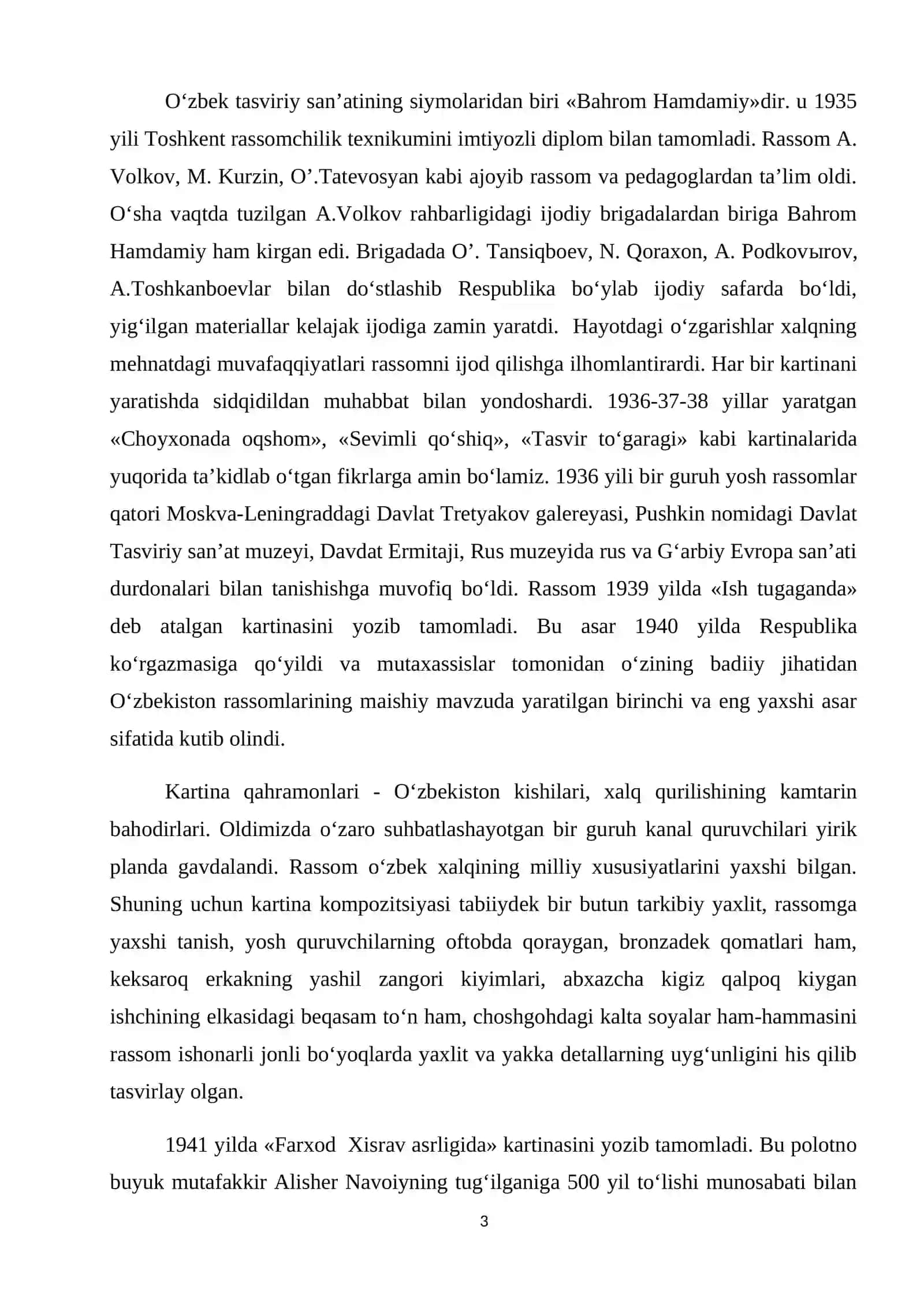 Maishiy janrda kompozitsiya bajarish texnologiyasi (m.b). Diplom ishi. Kurs ishi 3