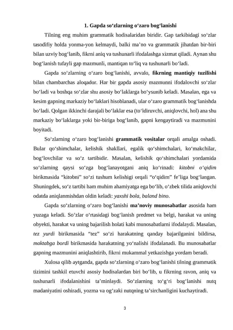 So‘z birikmasi va uning asosiy belgilari 3