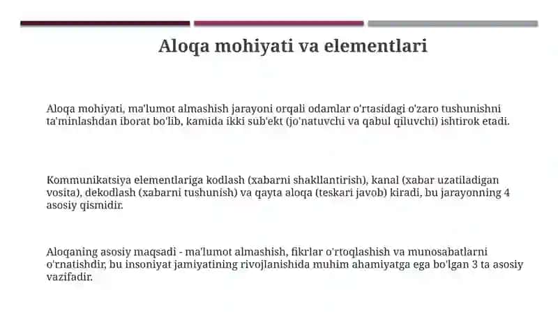 Muloqot haqida tushuncha 3