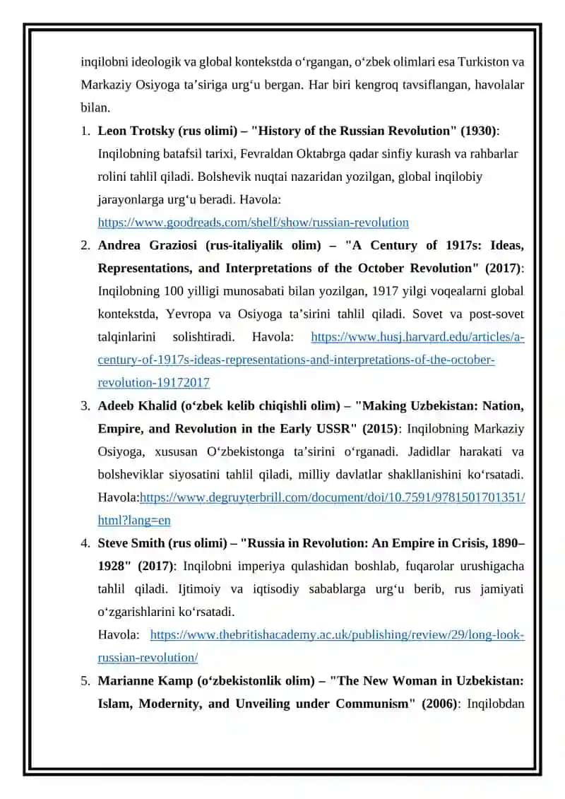 Manbalar tahlili va adabiyotlar sharhi 3