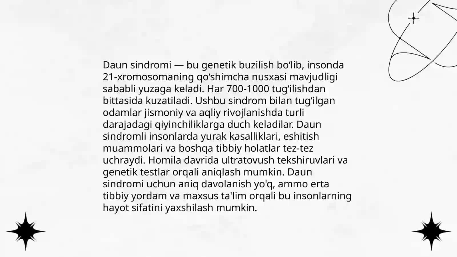 Daun sindromi 3