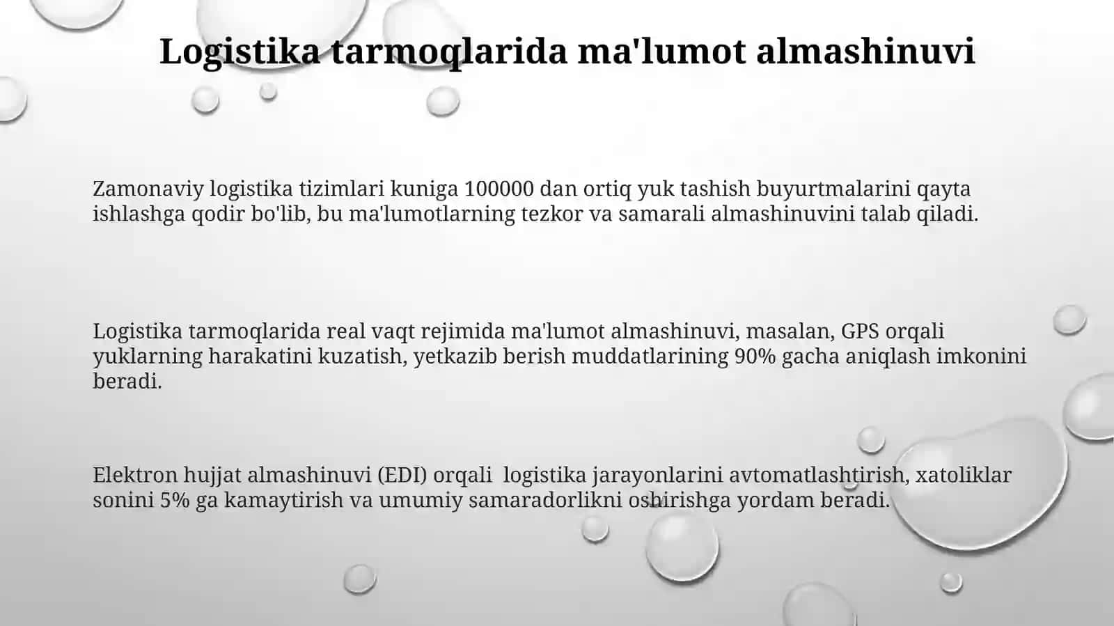 Lagistikada axborot oqimlari 3