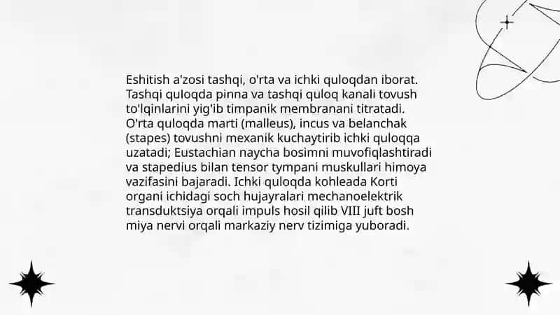 Ta'm bilish va Hidlov analizatorlari 3