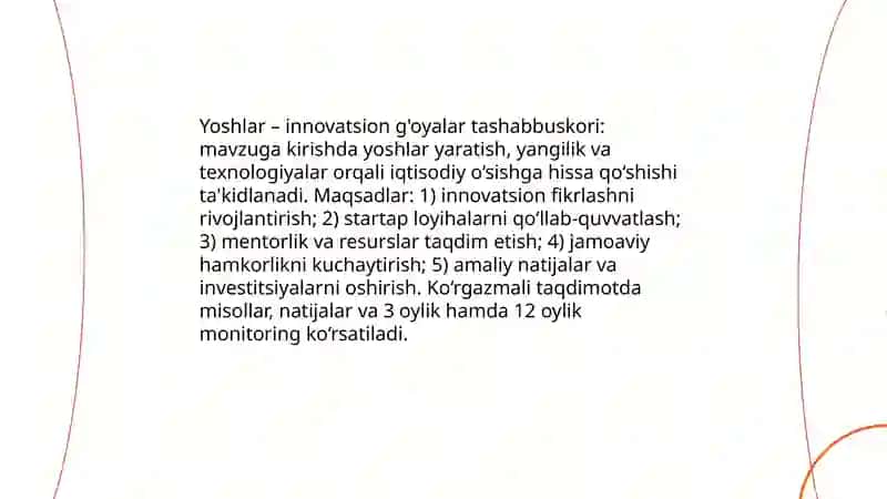 Yoshlar – Innovatsion g'oyalar tashabbuskori 3