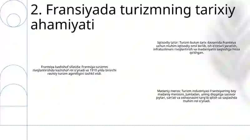 Frantsiyada Turizm Rivoji 3
