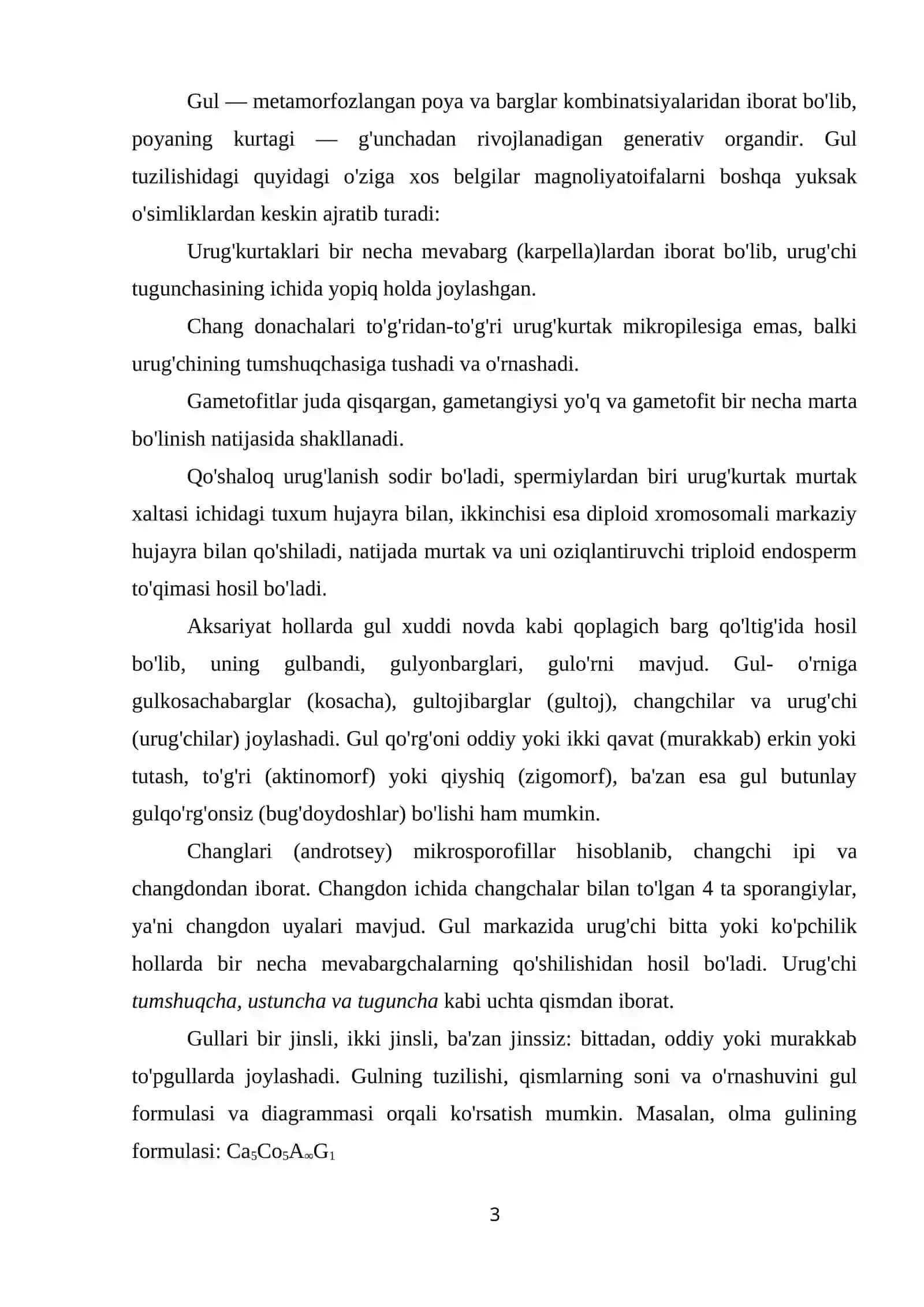 Magnoliyadoshlar va savrdoshlar oilasi 3