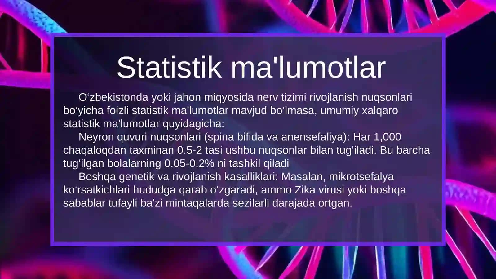 Nerv sistemasi rivojlanish nuqsonlari 3