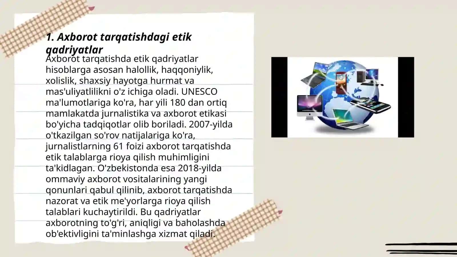 Media maydonda axborot tarqatish madaniyati 3