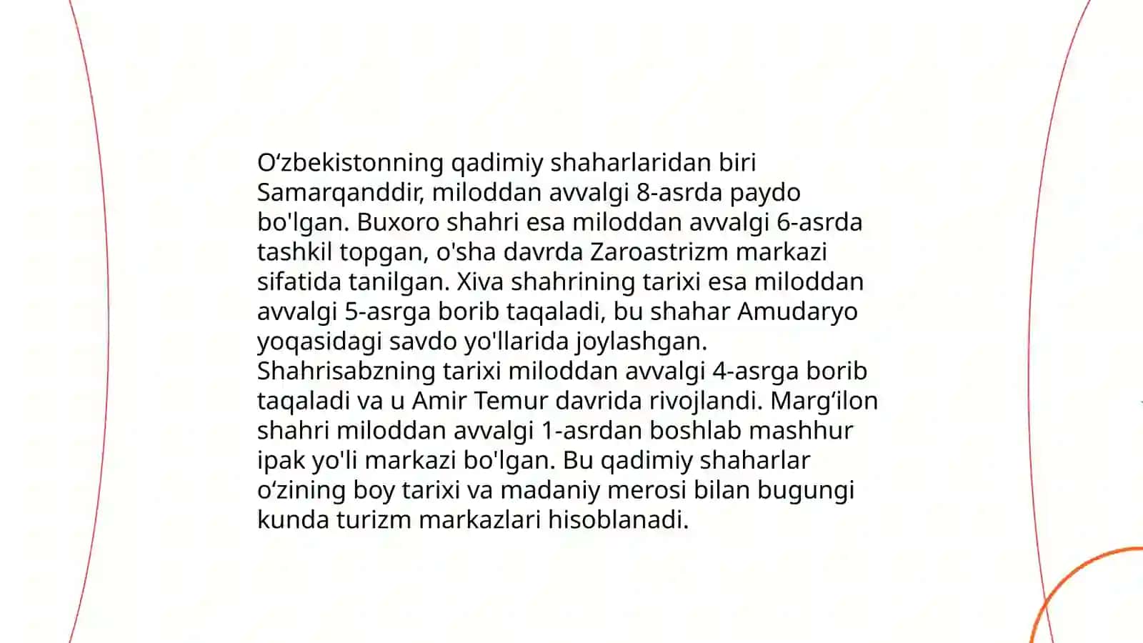 O'zbekiston shaharlari tarixiy rivojlanishi 3
