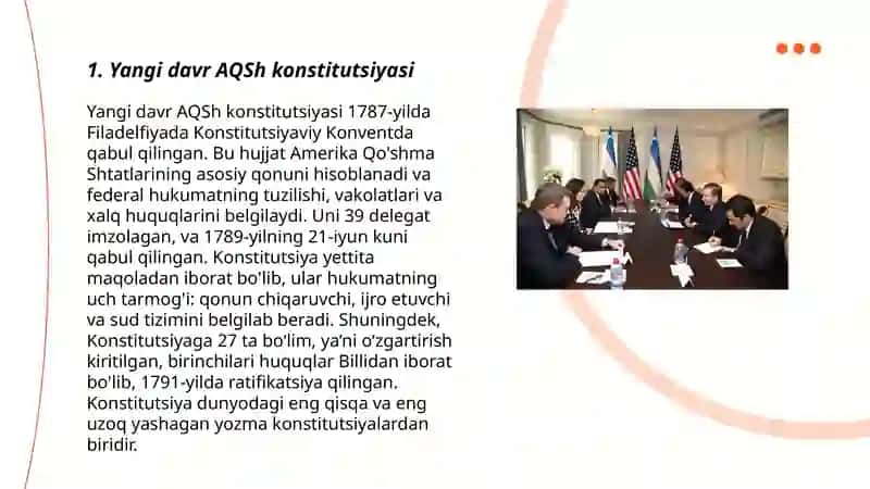 Yangi davr AQSh konstitutsiyasi 3