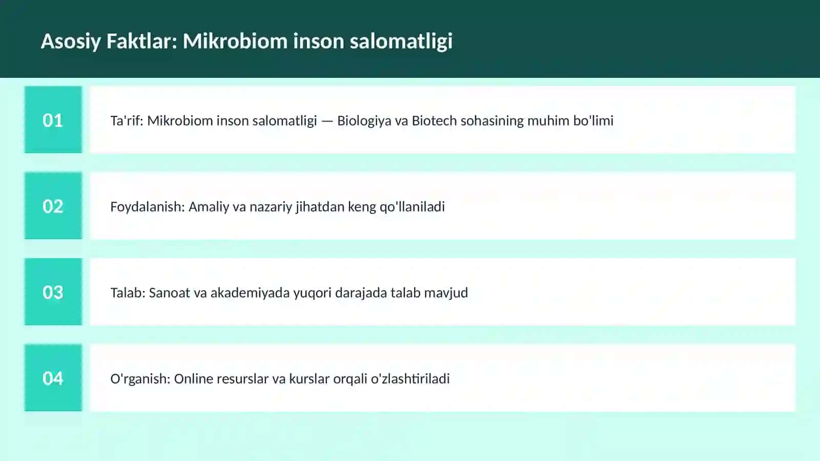 Mikrobiom inson salomatligi 3