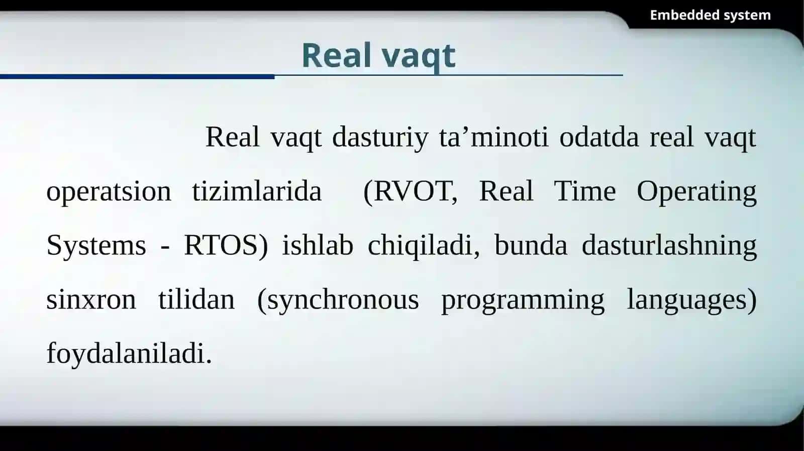 Realvaqtdasturiyta’minoti 3