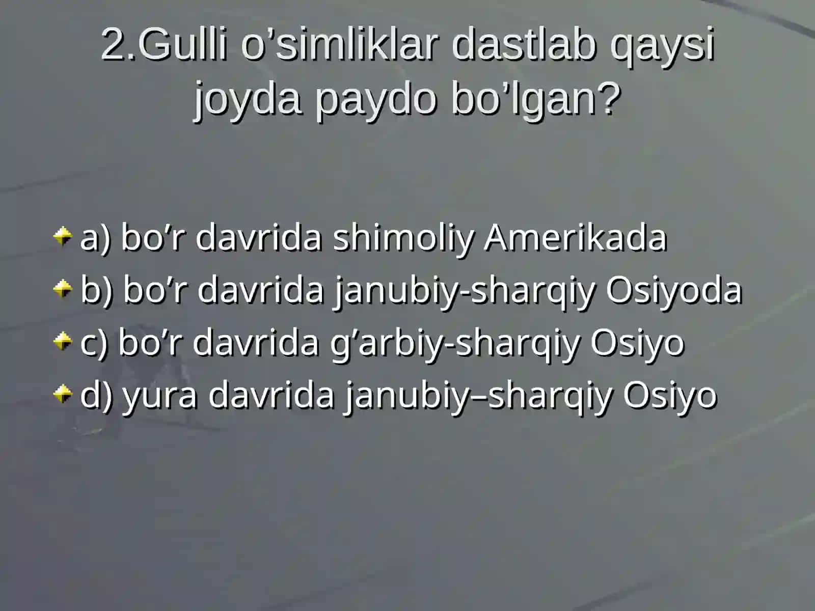 O'SIMLIKLARNI MUHOFAZA QILISH 3