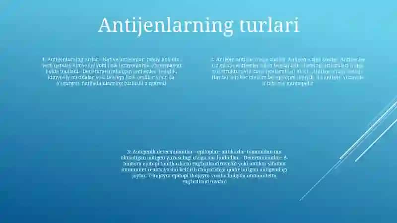 Antigen Va Antitalarning O'Zaro Ta'Sirlanish Spatsifikligi 3