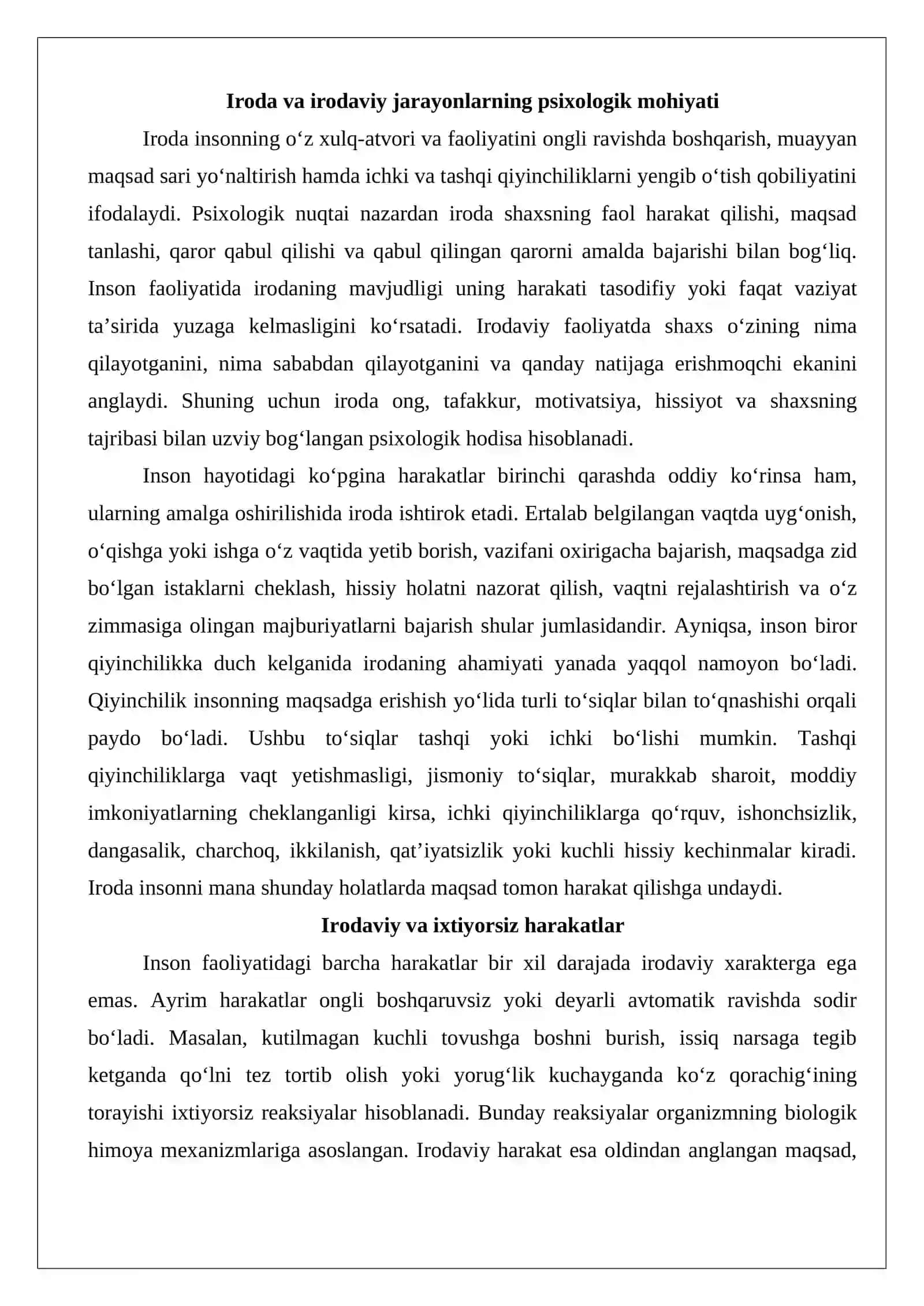 Irodaviy jarayonlar haqidagi umumiy tasavvurlar 3