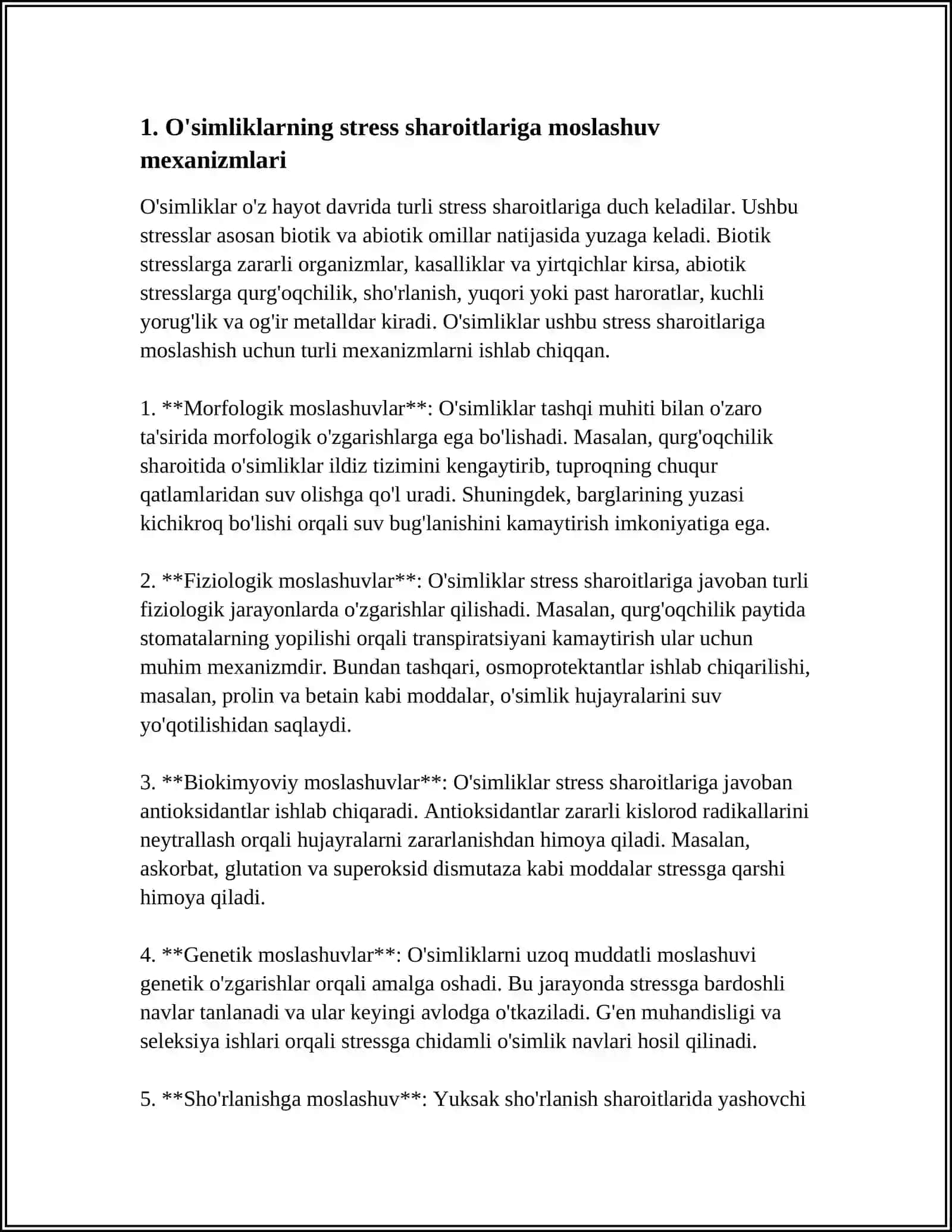 O'SIMLIKLARNING NOQULAY SHAROITGA CHIDAMLILIGI 3