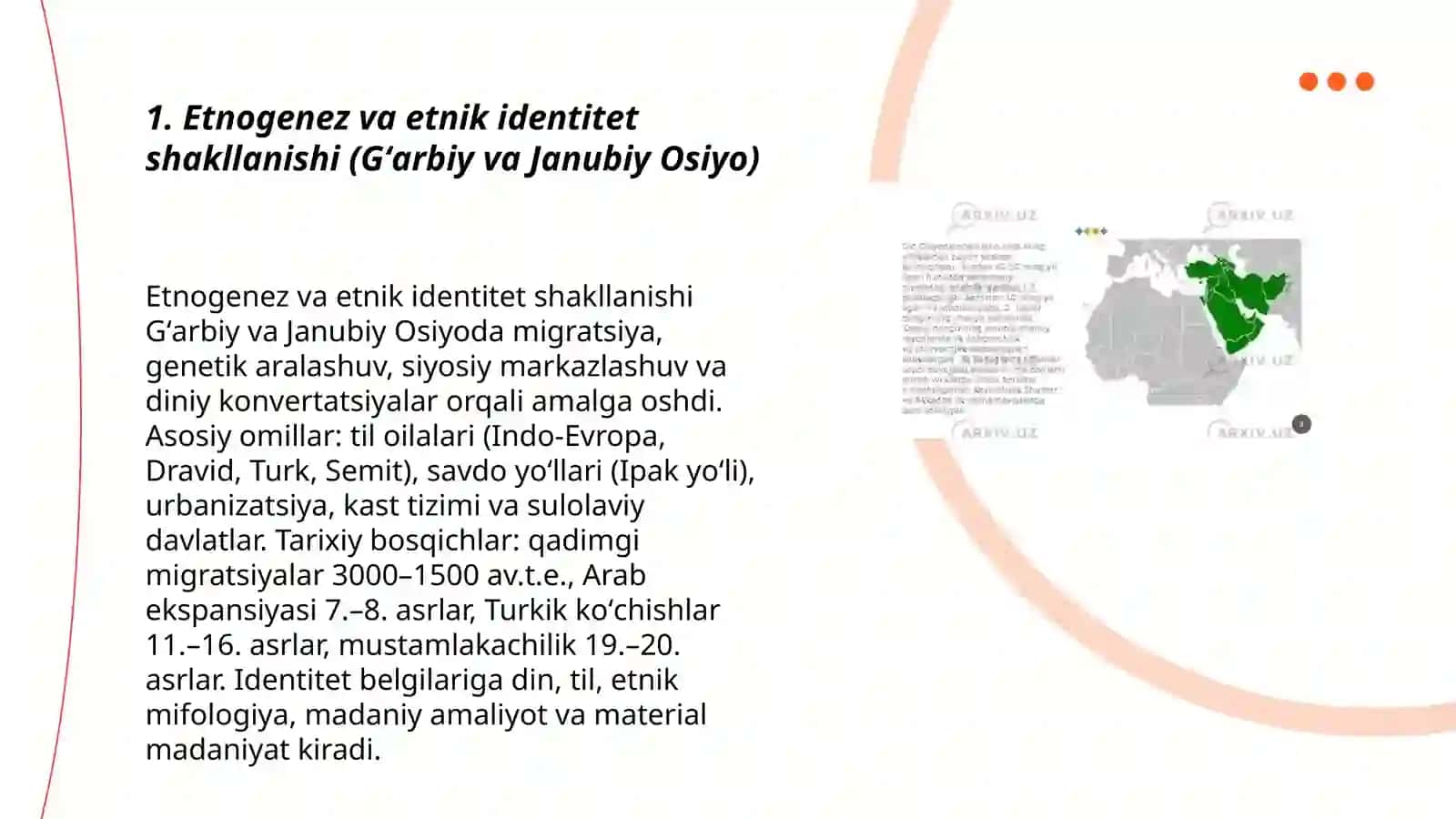 Gʻarbiy va Janubiy Osiyo xalqlari etnologiyasi 3