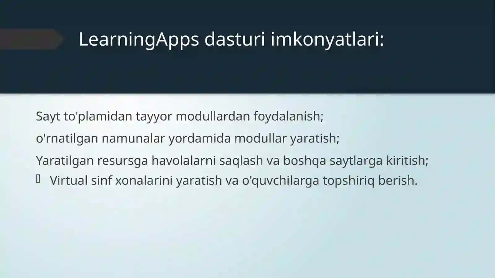 LearningApps dasturi 3
