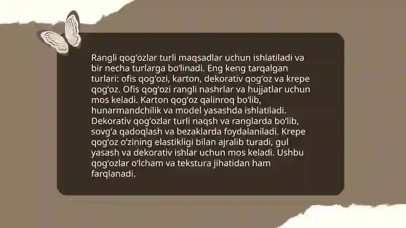 Rangli qogʻozdan chumoli yasash 3