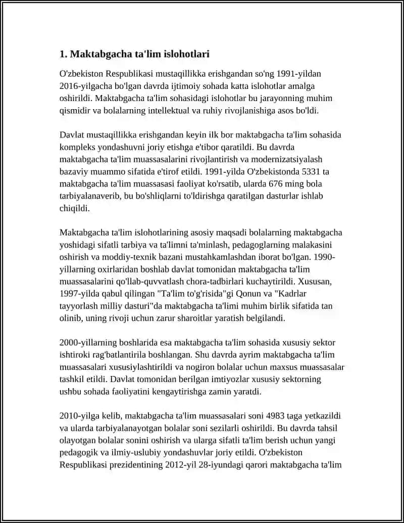 O'ZBEKISTON RESPUBLIKASIDA IJTIMOIY SOHADAGI ISLOHOTLAR (1991-2016) 3