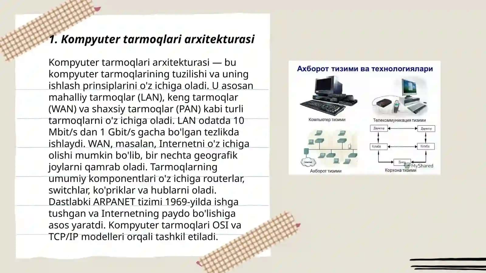 Kompyuter tarmoqlari arxitekturasi 3